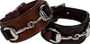 LEATHER SNAFFLE BIT BRACELET Leather, bracelet, wristband, horse, snaffle. bit