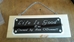 TWO-TONE WOOD STALL SIGN - 2tone