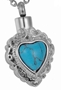 #104 MEMORIAL Turquoise Heart Necklace 