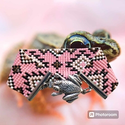 Pink Southwestern with Frog Clasp 